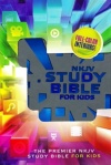 NKJV, Study Bible for Kids, Leatherflex, Grey/Blue